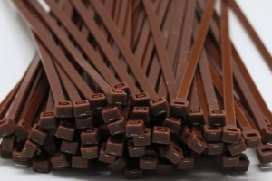  2.5mm x 200mm Brown Cable Ties 100pcs