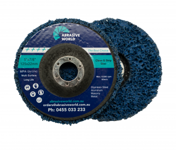 125mm Blue Silicon Carbon Strip Disc x 1pc