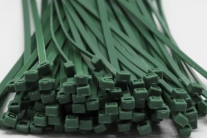 4.8mm x 300mm Dark Green Cable Ties 100pcs