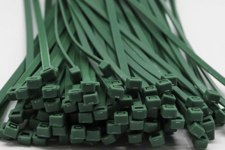 4.8mm x 300mm Dark Green Cable Ties 100pcs