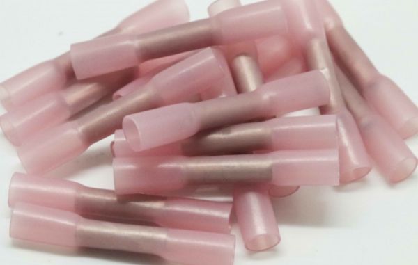 Red Heat Shrink 3mm Wire Joiners (50 Per Pack)