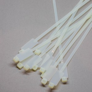 4.8mm x 200mm White Cable Ties 100pcs